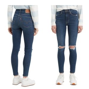 💖 Levi's Mile High Super Skinny Ripped Jeans